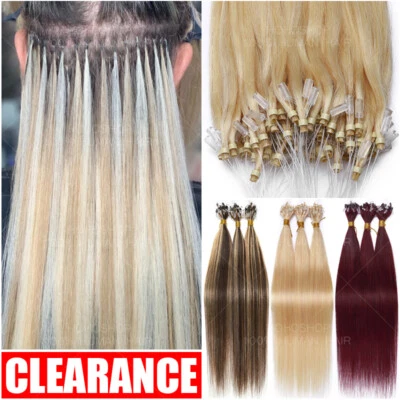 S-NOILITE Balayage Microring Loop Remy Echthaar Extensions Nano Ring 200Strähnen Bondings