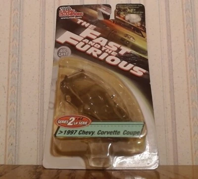 Chevy Corvette 1997 cupé The Fast and The Furious Racing Champions serie 2 nuevo en caja Foto 1 de 4
