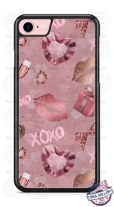 Diamond Heart Girly Ribbon Customize Phone Case Cover Fits iPhone Samsung etc  - Picture 1 of 6