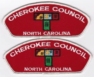 LOT OF 2 CSP'S - CHEROKEE (NC) COUNCIL - (2) T-1 - MERGED IN 1994 - BOTH CB - Bild 1 von 1