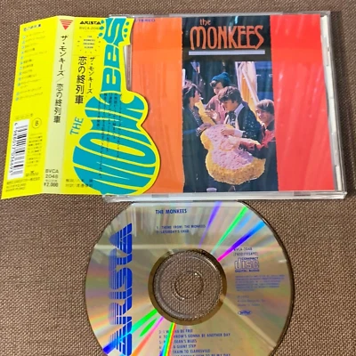 THE MONKEES Monkees debut JAPAN CD BVCA-2048 GUITAR shaped OBI (faded) + BOOKLET - Image 1 of 4