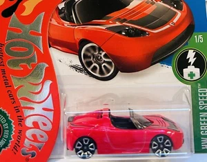 Hot Wheels 2016 Green Speed 2008 Red Tesla Roadster 🔥Combined Shipping 🔥 - Picture 1 of 2