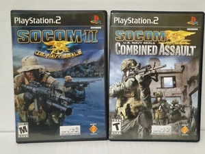 PS2 SOCOM Bundle: 2 & Combined Assault (Sony PlayStation 2) Black Label Komplett - Bild 1 von 7
