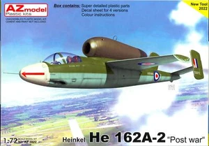 AZ Models 1/72 HEINKEL He-162A-2 SALAMANDER "Post War" - Picture 1 of 2
