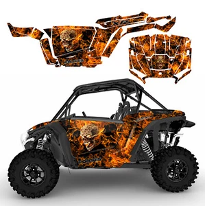 2024 - 2025 Polaris RZR XP 1000 graphics decal kit 24 mil Fiery Zombie 9500N - Picture 1 of 14