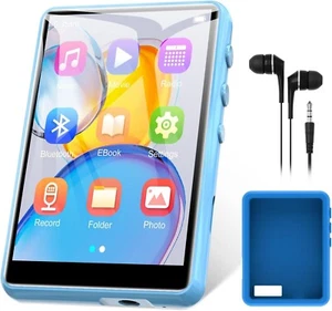 Reproductor MP3 MP4 Bluetooth 64 GB con altavoz aplicaciones FM paquete de accesorios táctiles B833 - Imagen 1 de 7