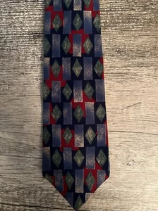 ALEXANDER JULIAN COLOURS Men's Silk Necktie Designer Geometric Multi-Color - Picture 1 of 3
