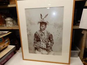 LARGE BLACK AND WHITE FRAMED PHOTOGRAPH YOUNG EAGLE HENRY H BENNETT 1904 - Picture 1 of 8