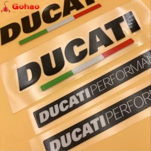 Motorcycle Badge Emblem Decal Stickers Set for Ducati Performance Racing Models - Picture 1 of 5