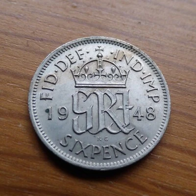 George VI Sixpence 1948 Nice Grade (myrefn127B) - Image 1 of 4