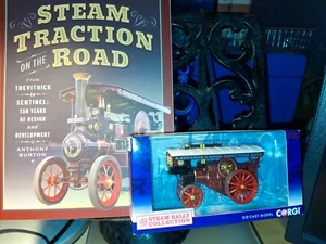 STEAM TRACTION ON THE ROAD BOOK ANTHONY BURTON + CORGI BURRELL SHOWMANS ENGINE - Imagen 1 de 11