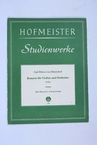 Noten. v.Dittersdorf.  Konzert für Violine und Orch.  G-Dur.   Partitur. - Bild 1 von 1