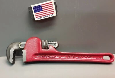Ridgid RITCO 8" Pipe Wrench 1150 (23392)  I-Beam Handle   New Old Stock  USA - Image 1 of 4