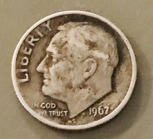 1967 D Roosevelt Error Dime/unique - Picture 1 of 7