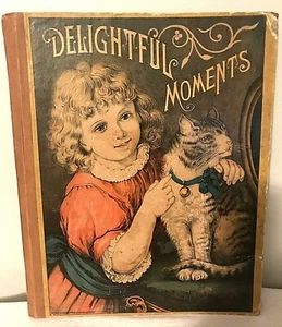 Antique Delightful Moments Book 13-3/8" x 11" - Picture 1 of 7