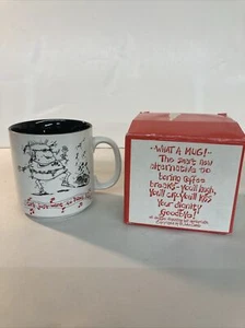 Papel "Girls Just Want to Have Fun" Coffee Mug by John Lamb White w/Black Inside - Picture 1 of 15