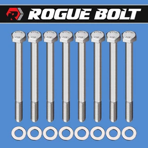 SBC CENTERBOLT VALVE COVER BOLTS HEX STAINLESS STEEL SMALL BLOCK CHEVY 305 350 - Picture 1 of 1