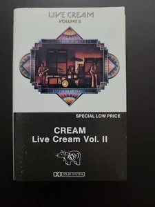 Cream Live Cream Vol II 2 RSO Cassette Tape  - Picture 1 of 2