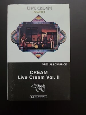Cream Live Cream Vol II 2 RSO Cassette Tape  - Image 1 of 2