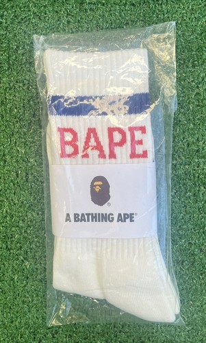 A BATHING APE (BAPE) Calze nuove con logo Bape (taglia unica)!