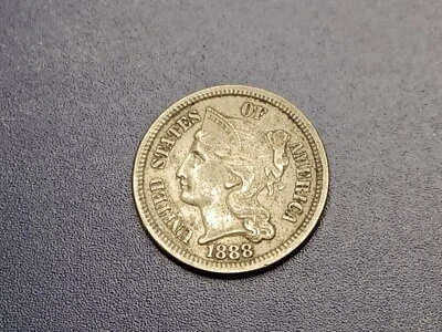 Uncirculated 1888 Three Cent Nickel - Image 1 of 2