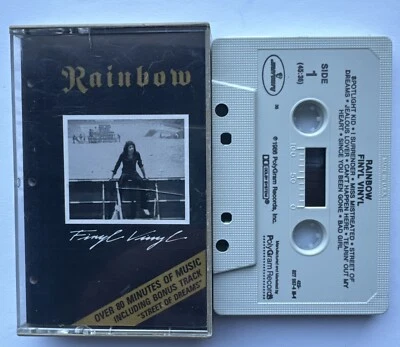 RAINBOW ~ Finyl Vinyl Cassette ORIG 1986 Polygram 827 987-4 M-1 EXCELLENT - Image 1 of 3
