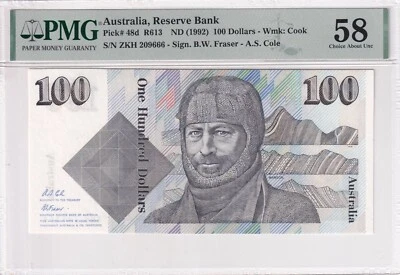 Australia, 100 Dollars, 1992, AUNC, p48d - Image 1 of 2