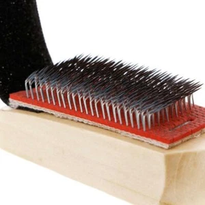 Wood Suede Sole Wire Cleaners Dance Shoes Cleaning Brush For Footwear - Picture 1 of 8