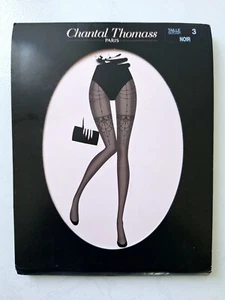 CHANTAL THOMASS COLLANT 20 DEN TAILLE 3 COULEUR NOIR REF TT4350 - Picture 1 of 3