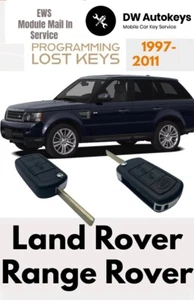 1997 - 2011 Land/ Range Rover key fob Programming EWS 1-4 MODULE PROGRAM SERVICE - Picture 1 of 6