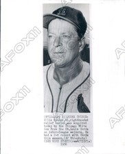 1956 St Louis Cardinals Baseball Player Pitcher Ellis Kinder Press Photo