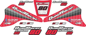 Red LT80 Quadracer Graphics Lt 80 Decals Stickers Quad Atv Quadsport girl - Picture 1 of 9