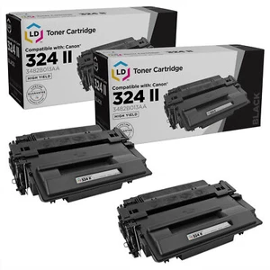 LD Compatible Canon 324 II / 3482B013AA 2PK HY BLK Toners for LBP6780dn/MF515dw - Picture 1 of 9