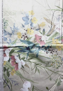 Vtg House N Home Fabrics & Draperies Floral Cotton 1985 Fabric Sz 54" W x 26" L - Picture 1 of 3