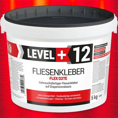 Dispersionkleber 5kg Weiß Flexkleber für Glasmosaik Fertig-Fliesenkleber RM12 - Bild 1 von 4
