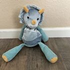 Scentsy Buddy 15" Terra the Triceratops Dinosaur Plush Blue No Scent Pack