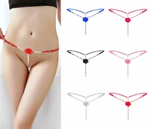 ☆USA☆ Sexy Damen Spitze Tanga G-String Höschen Dessous Unterwäsche Schrittles T-Back - Bild 1 von 11