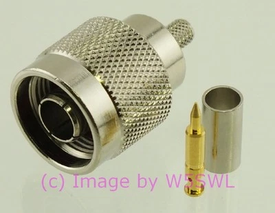 BY W5SWL ® N Male Coax Connector Crimp RG-142 RG400 by W5SWL