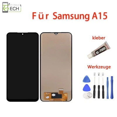 Für Samsung Galaxy A15 SM-A155F Display LCD Touchscreen + Werkzeuge und Kleber