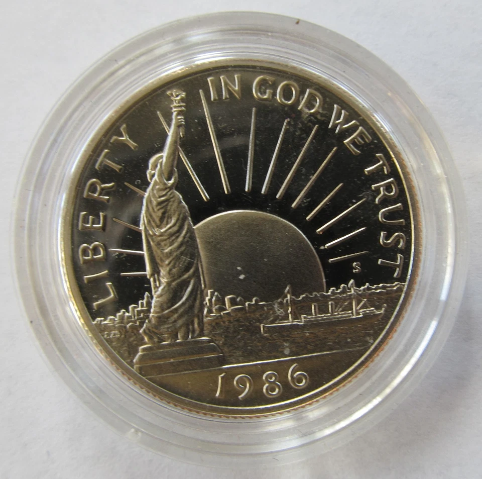 1986 S ½ Dollar Statue of Liberty Proof UNC, KM #212 - Image 1 of 4