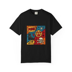 Punk Graphic T-shirt | Unisex Garment-Dyed Tee for Music Lovers - Picture 1 of 17
