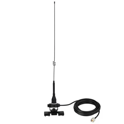 144/430MHz Ham Amateur Radio Antenna & Lip Mount Bracket &5M for vehicle,marine - Image 1 of 4
