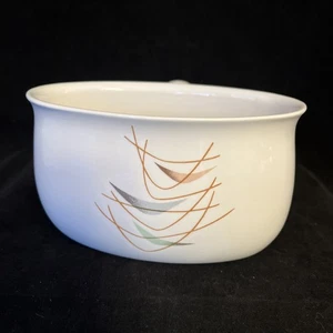 Franciscan Swing Time Gravy Boat Salsa Cuenco Mango Piedra Blanca Artículos MCM 1960s - Imagen 1 de 14