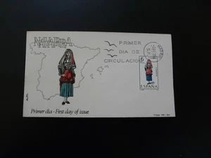 FDC Spain 1969 folklore textile traditional costume Navarra - Picture 1 of 1