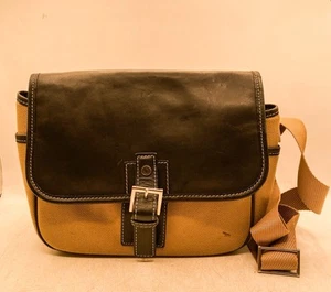 Hartmann Luggage Hudson Collection Camera Bag Calvary Twill - Black Leather - Picture 1 of 5