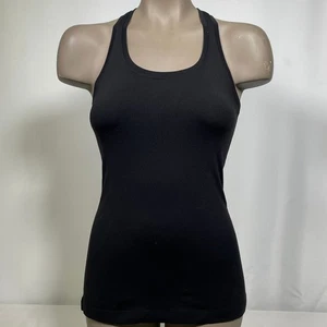 Lululemon Black Racerback Yoga Workout Activewear Tank Top Women's Sz 2 - Picture 1 of 11