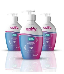 Epify 3 Pack Depilatory Cream - Painless & Permanent for Men and Women - Picture 1 of 9