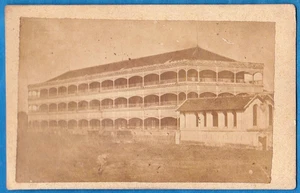 vintage cdv photo French army barrack Saigon Vietnam Asia 1865 caserne Indochine - Picture 1 of 2