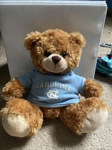 North Carolina Stuffed Bear With Hoodie!! Plushie- Tar Heel- UNC - Picture 1 of 10