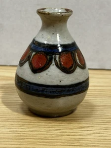 Jarrón vintage Otagiri Bud pequeño de gres de 3 pulgadas de alto - Imagen 1 de 8
